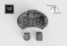 Load image into Gallery viewer, Occult Shrine and Pedestals - 28mm 32mm Hero&#39;s Hoard Wargaming Terrain D&amp;D, DnD