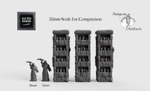 Load image into Gallery viewer, Skull Pillars - 28mm 32mm Hero&#39;s Hoard Wargaming Terrain D&amp;D, DnD