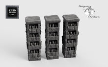 Load image into Gallery viewer, Skull Pillars - 28mm 32mm Hero&#39;s Hoard Wargaming Terrain D&amp;D, DnD