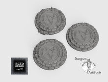 Load image into Gallery viewer, Summoning Circles - 28mm 32mm Hero&#39;s Hoard Wargaming Terrain D&amp;D, DnD