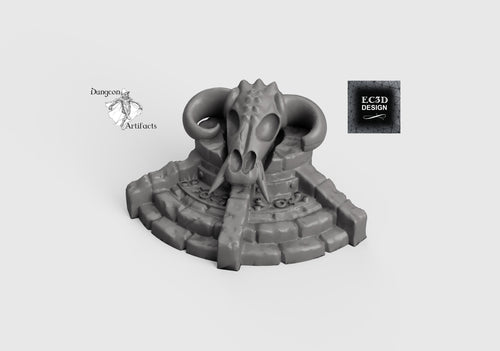 Demon Pedestal - 28mm 32mm Hero's Hoard Wargaming Terrain D&D, DnD