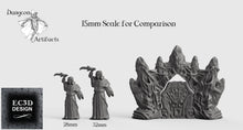 Load image into Gallery viewer, Ice Palace Entrance - 15mm 28mm 32mm Wilds of Wintertide Wargaming Terrain D&amp;D, DnD