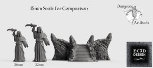 Ice Palace Stairway - 15mm 28mm 32mm Wilds of Wintertide Wargaming Terrain D&D, DnD