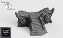 Load image into Gallery viewer, Ice Palace Stairway - 15mm 28mm 32mm Wilds of Wintertide Wargaming Terrain D&amp;D, DnD