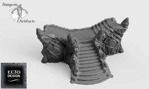 Ice Palace Stairway - 15mm 28mm 32mm Wilds of Wintertide Wargaming Terrain D&D, DnD