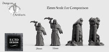 Load image into Gallery viewer, Ruined Wintertide Statues - 15mm 28mm 32mm Wilds of Wintertide Wargaming Terrain D&amp;D, DnD