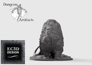 Woolly Mammoth -  15mm 28mm 32mm 42mm Wilds of Wintertide Wargaming Terrain D&D, DnD