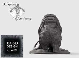 Armored Woolly Mammoth -  15mm 28mm 32mm 42mm Wilds of Wintertide Wargaming Terrain D&D, DnD