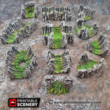 Load image into Gallery viewer, Wyrm Tunnels - 15mm 28mm 32mm Clorehaven and the Goblin Grotto Wargaming Terrain Scatter D&amp;D, DnD