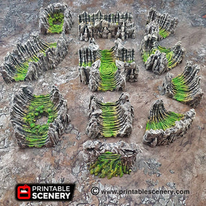 Wyrm Tunnels - 15mm 28mm 32mm Clorehaven and the Goblin Grotto Wargaming Terrain Scatter D&D, DnD
