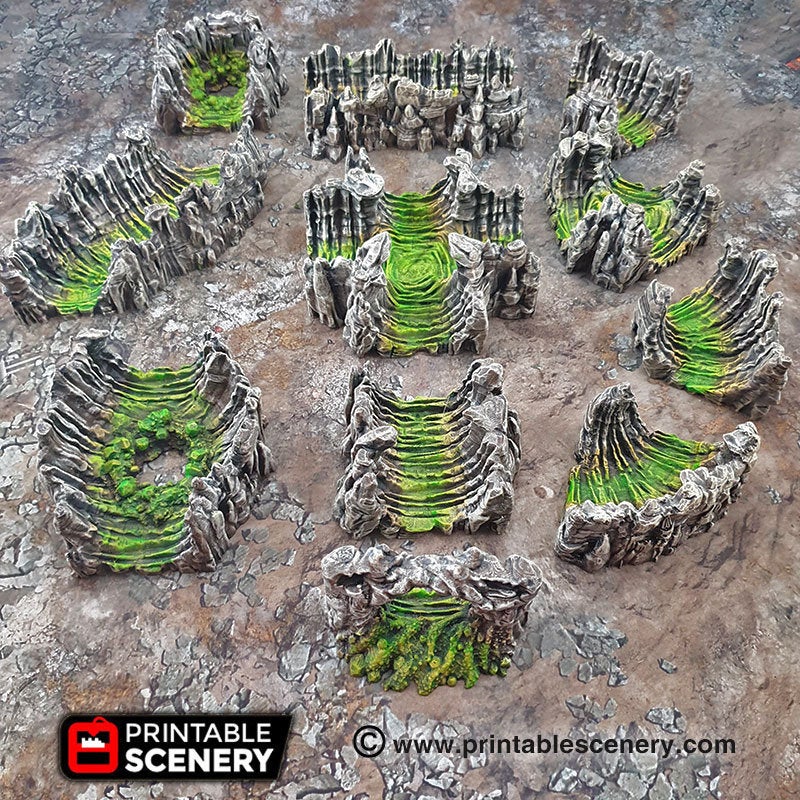 Wyrm Tunnels - 15mm 28mm 32mm Clorehaven and the Goblin Grotto Wargaming Terrain Scatter D&D, DnD