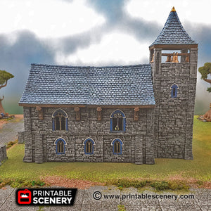 Clorehaven Chapel - 28mm 32mm Goblin Grotto Wargaming Terrain D&D, DnD