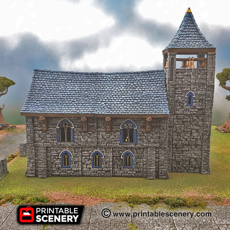 Clorehaven Chapel - 28mm 32mm Goblin Grotto Wargaming Terrain D&D, DnD