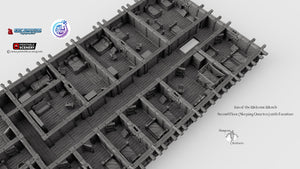 Inn of the Welcome Wench Sleeping Quarters - Second Floor 28mm Clorehaven Goblin Grotto Wargaming Terrain D&D DnD RPG