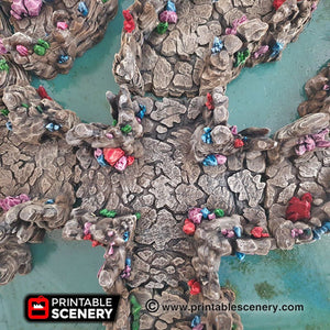 Crystal Grotto Tunnels - 15mm 28mm 32mm Clorehaven and the Goblin Grotto Wargaming Terrain Scatter D&D, DnD