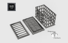Load image into Gallery viewer, Jail Cell - 28mm 32mm Hero&#39;s Hoard Wargaming Terrain D&amp;D, DnD