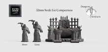 Load image into Gallery viewer, Occult Shrine and Pedestals - 28mm 32mm Hero&#39;s Hoard Wargaming Terrain D&amp;D, DnD
