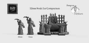 Occult Shrine and Pedestals - 28mm 32mm Hero's Hoard Wargaming Terrain D&D, DnD
