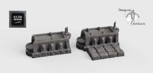 Occult Sacrificial Altars - 28mm 32mm Hero's Hoard Wargaming Terrain D&D, DnD