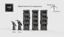 Load image into Gallery viewer, Skull Pillars - 28mm 32mm Hero&#39;s Hoard Wargaming Terrain D&amp;D, DnD