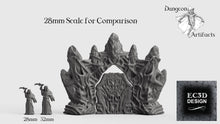 Load image into Gallery viewer, Ice Palace Entrance - 15mm 28mm 32mm Wilds of Wintertide Wargaming Terrain D&amp;D, DnD