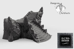 Ice Palace Stairway - 15mm 28mm 32mm Wilds of Wintertide Wargaming Terrain D&D, DnD