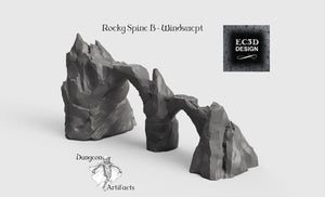 Rocky Spines - 15mm 28mm 32mm Wilds of Wintertide Wargaming Terrain D&D, DnD