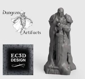 Wintertide Statue - 15mm 28mm 32mm Wilds of Wintertide Wargaming Terrain D&D, DnD