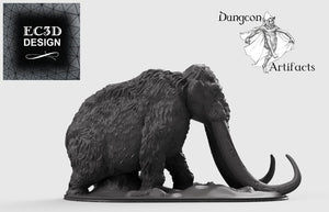 Woolly Mammoth -  15mm 28mm 32mm 42mm Wilds of Wintertide Wargaming Terrain D&D, DnD