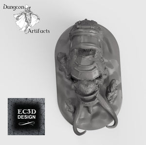 Armored Woolly Mammoth -  15mm 28mm 32mm 42mm Wilds of Wintertide Wargaming Terrain D&D, DnD