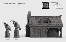 Load image into Gallery viewer, Cottage - 15mm 28mm 32mm City of Tarok Wargaming Terrain Scatter D&amp;D DnD