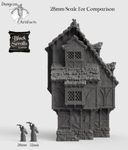 Load image into Gallery viewer, Medieval Home - 15mm 28mm 32mm City of Tarok Wargaming Terrain Scatter D&amp;D DnD