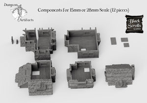 Medieval Home - 15mm 28mm 32mm City of Tarok Wargaming Terrain Scatter D&D DnD