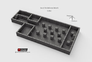 Inn of the Welcome Wench Cellar - Basement 28mm Clorehaven and the Goblin Grotto Wargaming Terrain D&D, DnD