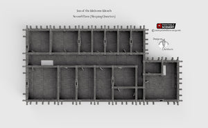 Inn of the Welcome Wench Sleeping Quarters - Second Floor 28mm Clorehaven Goblin Grotto Wargaming Terrain D&D DnD RPG