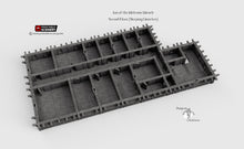 Load image into Gallery viewer, Inn of the Welcome Wench Sleeping Quarters - Second Floor 28mm Clorehaven Goblin Grotto Wargaming Terrain D&amp;D DnD RPG