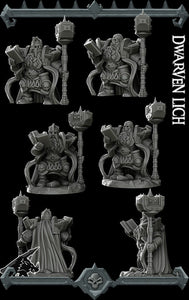 Dwarven Lich - Wargaming Miniatures Monster Rocket Pig Games D&D, DnD