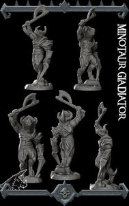 Minotaur Gladiator - Wargaming Miniatures Monster Rocket Pig Games D&D, DnD