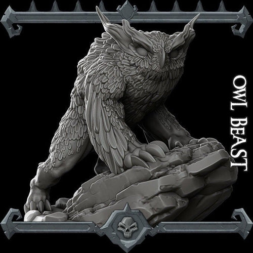 Owl Beast / Owl Bear - Wargaming Miniatures Monster Rocket Pig Games D&D DnD Owlbeast Owlbear