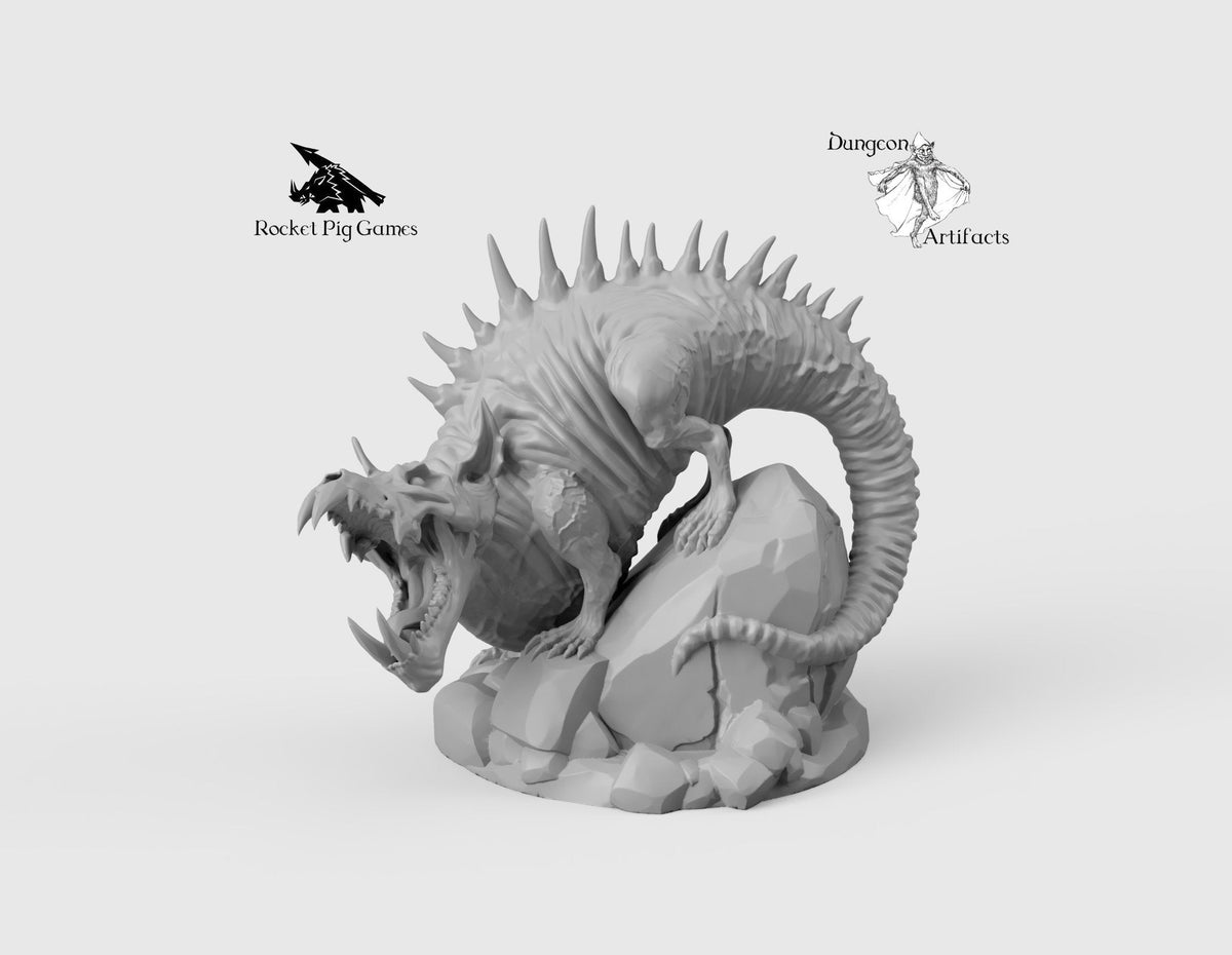 Giant Dreg Rat - Wargaming Miniatures Monster Rocket Pig Games D&D, Dn ...