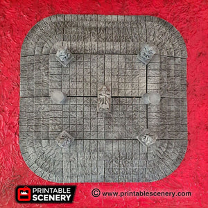 Modular Stone Dais - 28mm 32mm Clorehaven and the Goblin Grotto Wargaming Terrain Scatter D&D DnD