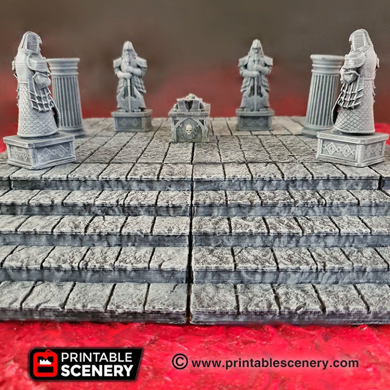 Modular Stone Dais - 28mm 32mm Clorehaven and the Goblin Grotto Wargam ...