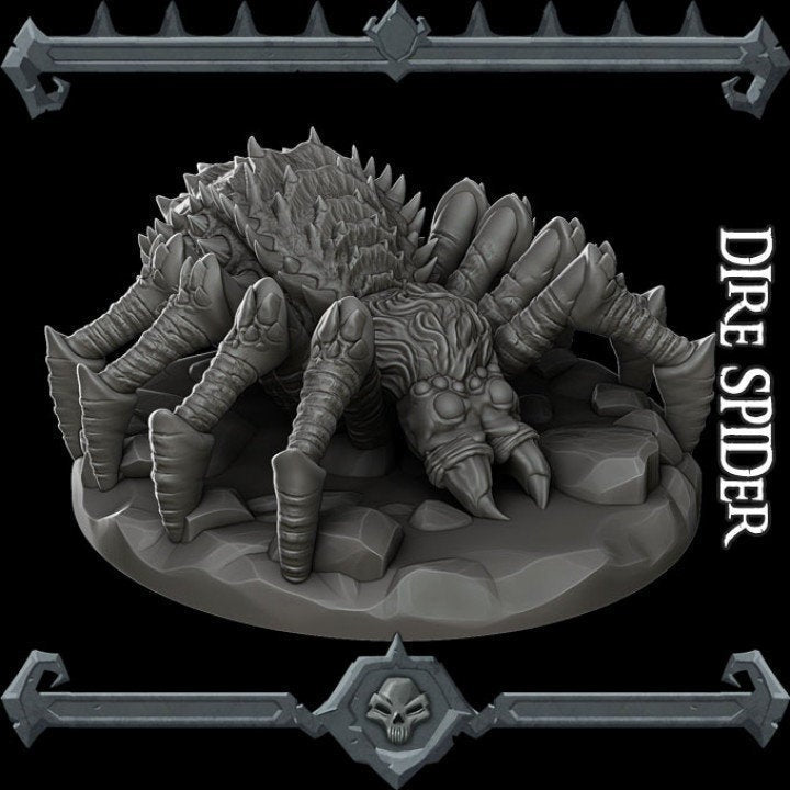 Dire Spider - Wargaming Miniatures Monster Rocket Pig Games D&D, DnD