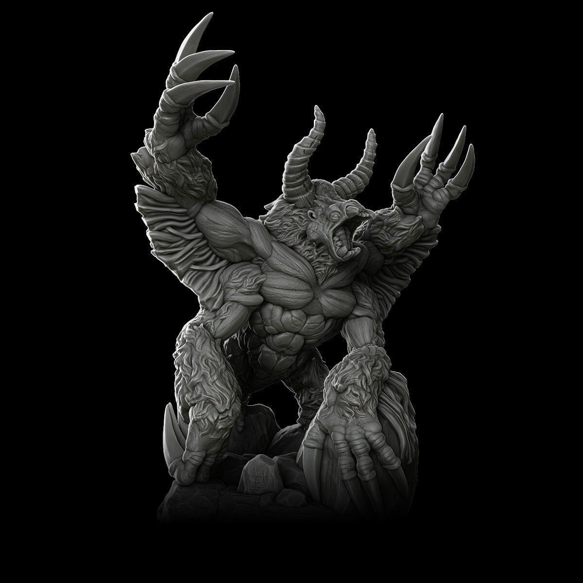 Great Horned Ape - Wargaming Miniatures Monster Rocket Pig Games D&D, DnD