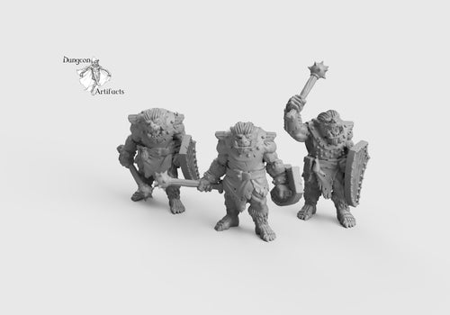 Bug Bears with Maces - Wargaming Miniatures Monsters D&D, DnD