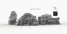 Load image into Gallery viewer, Windswept Canyon Rocks - 15mm 28mm 32mm Empire of Scorching Sands Wargaming Terrain D&amp;D, DnD