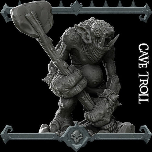 Cave Troll - Wargaming Miniatures Monster Rocket Pig Games D&D, DnD