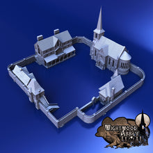 Load image into Gallery viewer, Wightwood Abbey Core Set - 28mm 32mm Wargaming Terrain D&amp;D, DnD