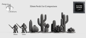Cacti and Desert Plants - 28mm 32mm Empire of Scorching Sands Wargaming Terrain D&D, DnD