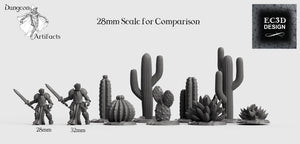 Cacti and Desert Plants - 28mm 32mm Empire of Scorching Sands Wargaming Terrain D&D, DnD